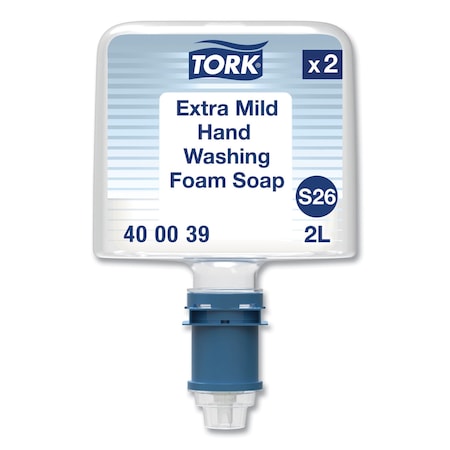 Tork Mild Foam Soap S26, Unscented, 2 L Bottle, 2PK 400039